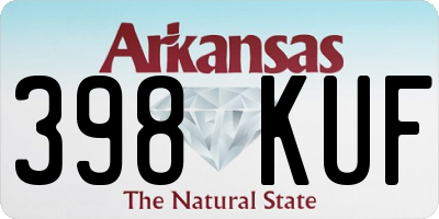 AR license plate 398KUF