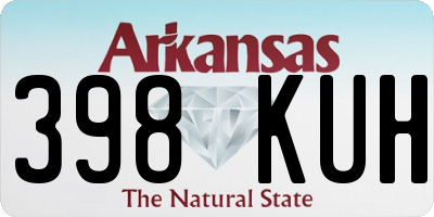 AR license plate 398KUH