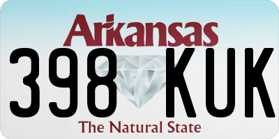 AR license plate 398KUK