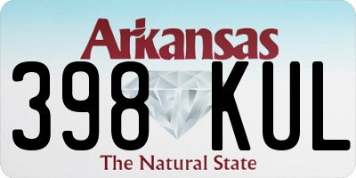 AR license plate 398KUL