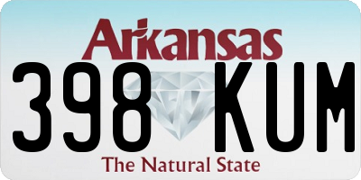 AR license plate 398KUM