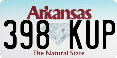 AR license plate 398KUP