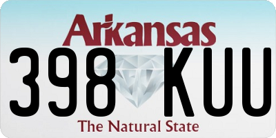 AR license plate 398KUU
