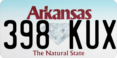 AR license plate 398KUX
