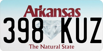 AR license plate 398KUZ