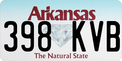 AR license plate 398KVB