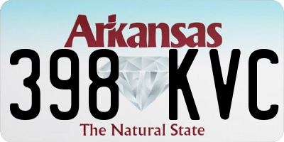 AR license plate 398KVC