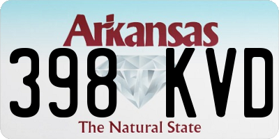AR license plate 398KVD