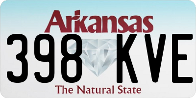 AR license plate 398KVE