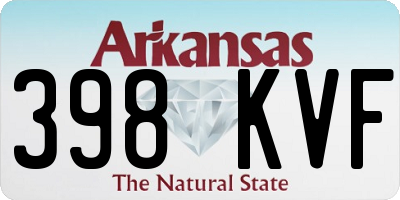 AR license plate 398KVF