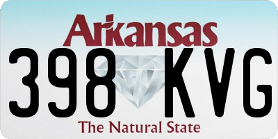 AR license plate 398KVG