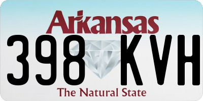AR license plate 398KVH