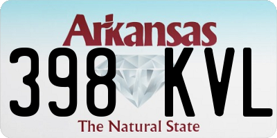 AR license plate 398KVL