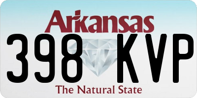 AR license plate 398KVP