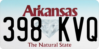 AR license plate 398KVQ