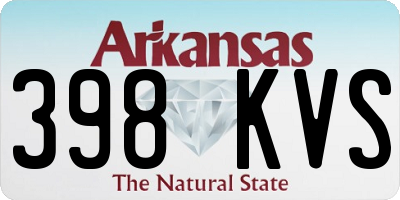 AR license plate 398KVS