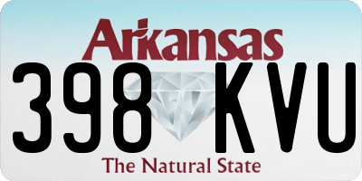AR license plate 398KVU