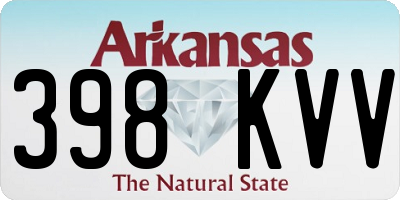 AR license plate 398KVV
