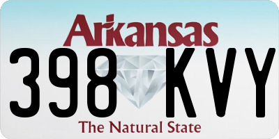 AR license plate 398KVY