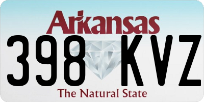 AR license plate 398KVZ
