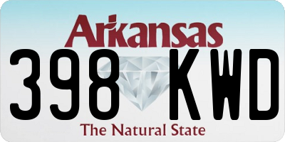 AR license plate 398KWD