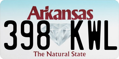 AR license plate 398KWL