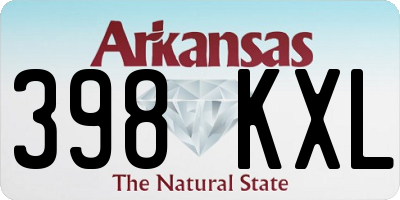 AR license plate 398KXL
