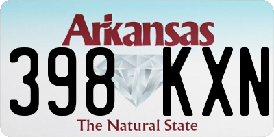 AR license plate 398KXN