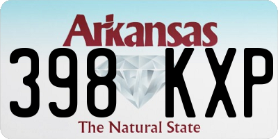AR license plate 398KXP