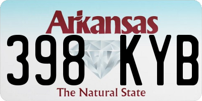 AR license plate 398KYB