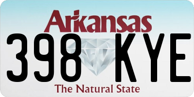 AR license plate 398KYE