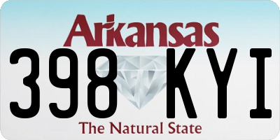 AR license plate 398KYI