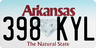 AR license plate 398KYL