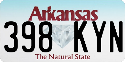 AR license plate 398KYN