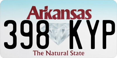 AR license plate 398KYP