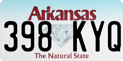 AR license plate 398KYQ