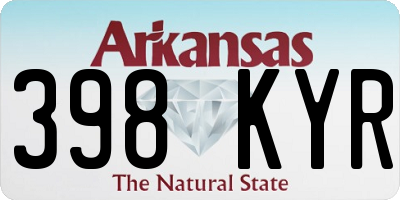 AR license plate 398KYR