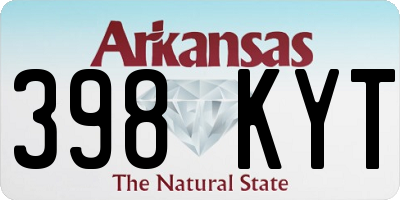 AR license plate 398KYT
