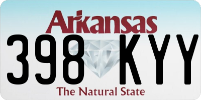 AR license plate 398KYY