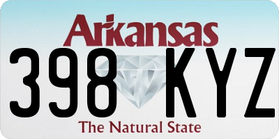 AR license plate 398KYZ