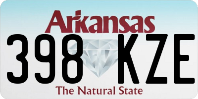 AR license plate 398KZE