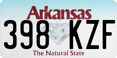 AR license plate 398KZF