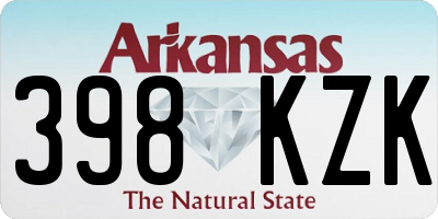 AR license plate 398KZK