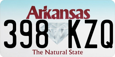 AR license plate 398KZQ