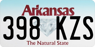 AR license plate 398KZS