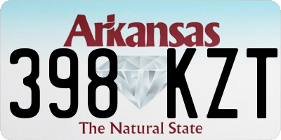 AR license plate 398KZT