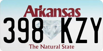 AR license plate 398KZY