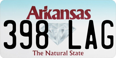 AR license plate 398LAG