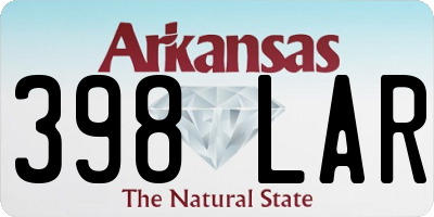 AR license plate 398LAR
