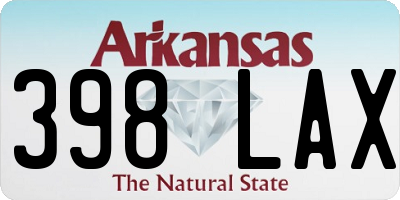 AR license plate 398LAX